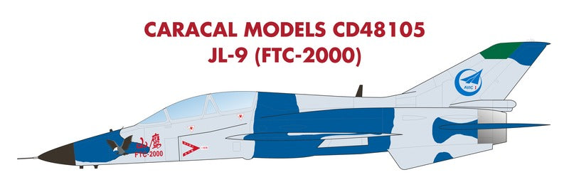 Caracal CD48105 1:48 Guizhou PLA JL-9 / FTC-2000 Decals
