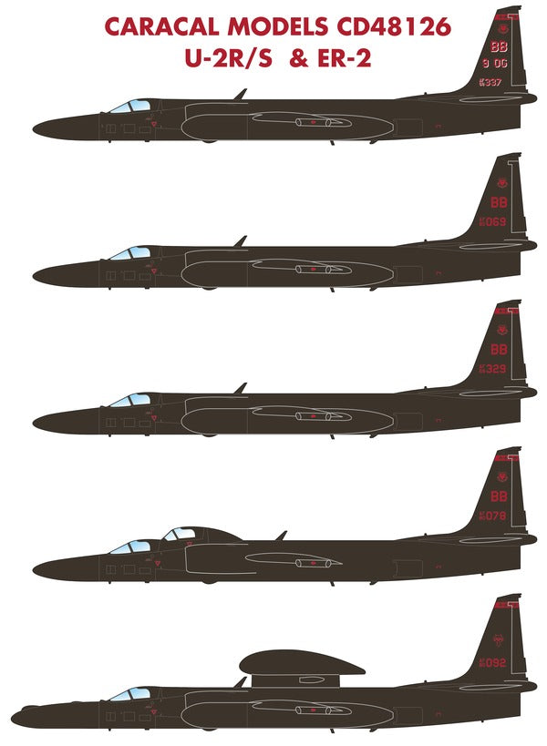 Caracal Models CD48126 1:48 Lockheed U-2R/S & ER-2