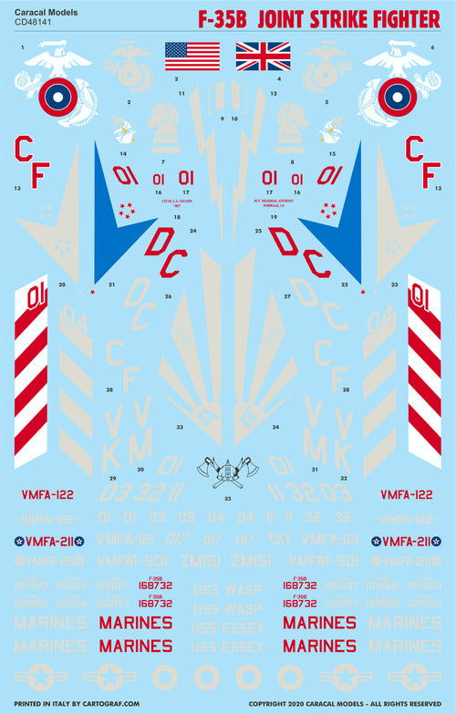 Caracal CD48141 1:48 Lockheed-Martin F-35B JSF Lightning II