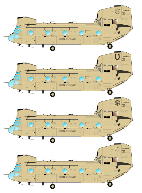 Caracal CD48148 1:48 Boeing CH-47 Chinook International Decals