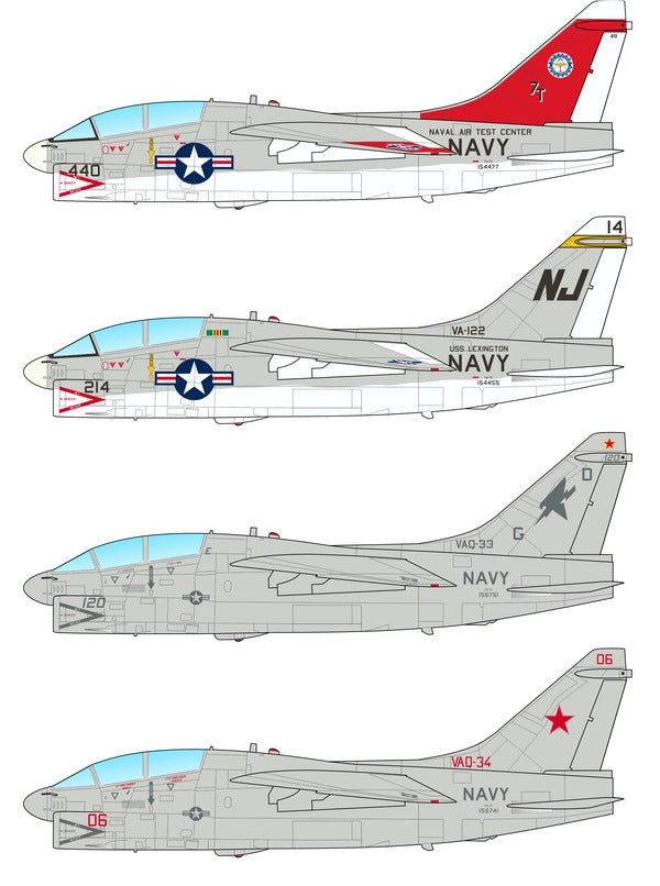 Caracal CD48180 1:48 US Navy LTV TA-7C / EA-7L Corsair Decals