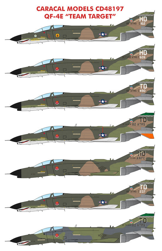 Caracal CD48197 1:48 McDonnell QF-4E Team Target Aerial Targets