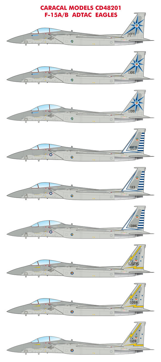 Caracal Models CD48201 1:48 F-15A/B ADTAC Eagles: The F-15 Eagles of ADTAC