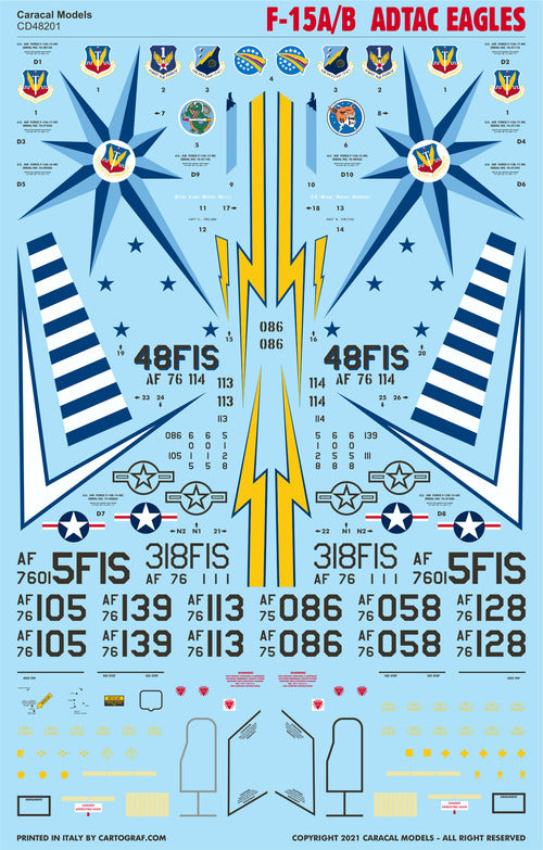 Caracal Models CD48201 1:48 F-15A/B ADTAC Eagles: The F-15 Eagles of ADTAC