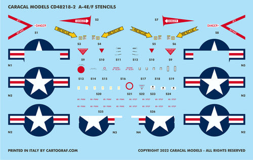 Caracal Models CD48218 1:48 US Navy Douglas A-4E/F Skyhawk