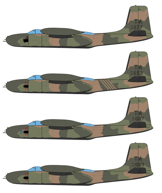 Caracal CD48219 1:48 Douglas B-26K Counter Invader Decal Set