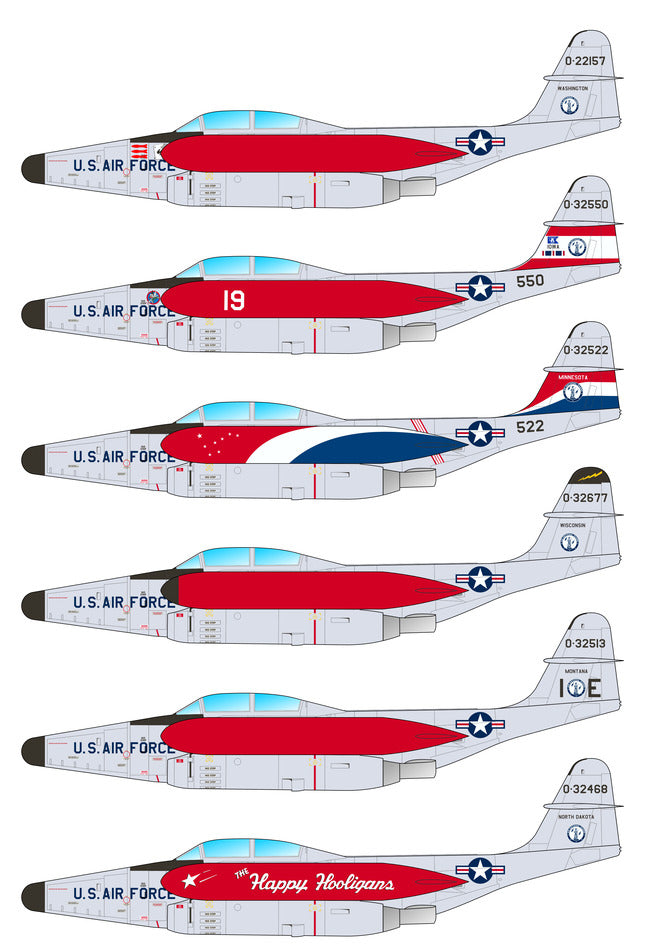 Caracal CD48235 1:48 Northrop F-89 Scorpion USAF Decal Set