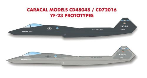 Caracal Models CD72016 1:72 Northrop YF-23 Prototypes: