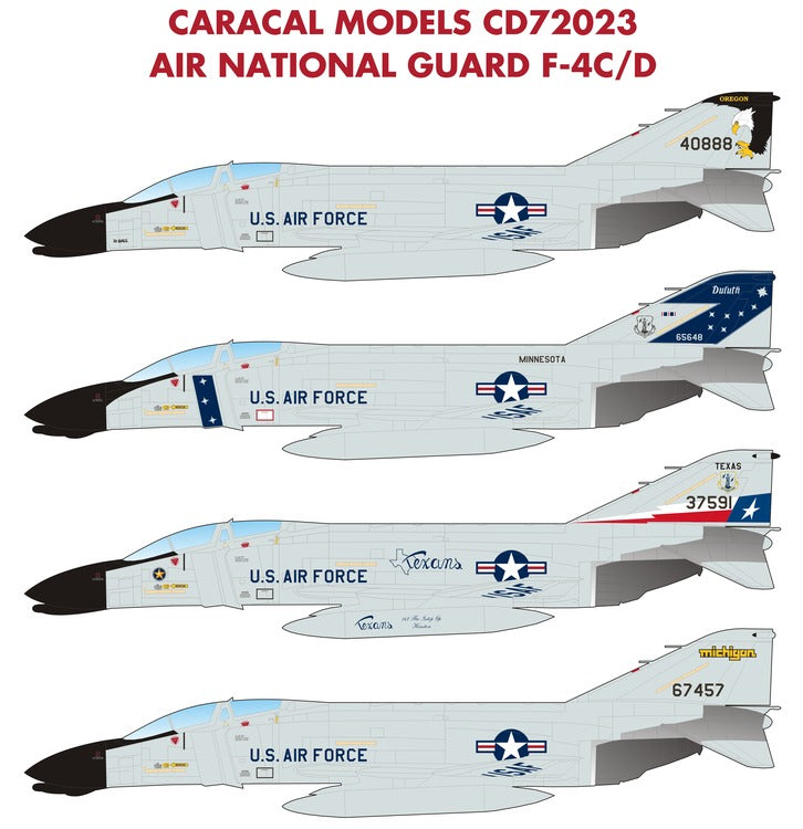 Caracal Models CD72023 1:72 Air National Guard F-4C/D Phantom