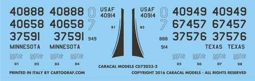 Caracal Models CD72023 1:72 Air National Guard F-4C/D Phantom