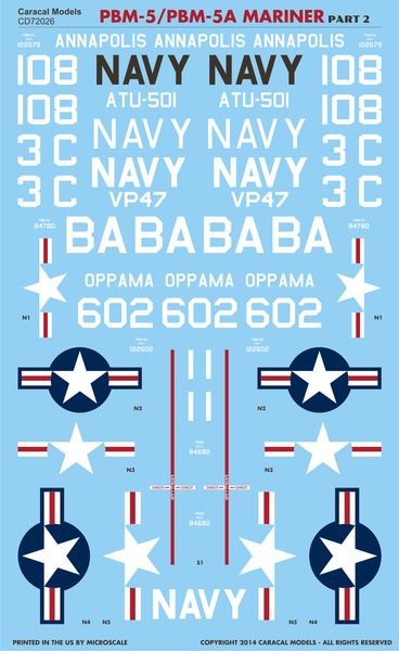 Caracal Models CD72026 1:72 Martin PBM-5/PBM-5A Mariner