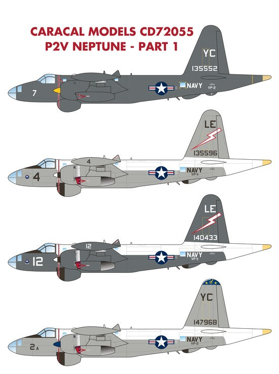 Caracal Models CD72055 1:72 Lockheed P2V Neptune Part 1