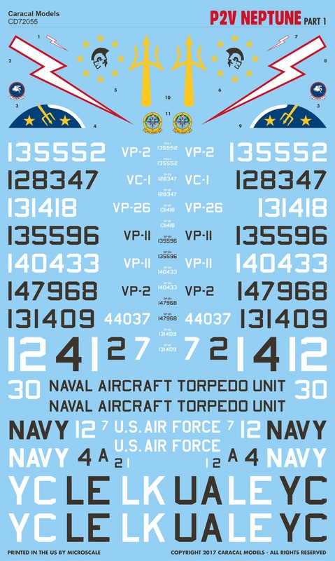 Caracal Models CD72055 1:72 Lockheed P2V Neptune Part 1