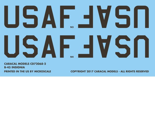 Caracal Models CD72069 1:72 North-American RB-45 Tornado