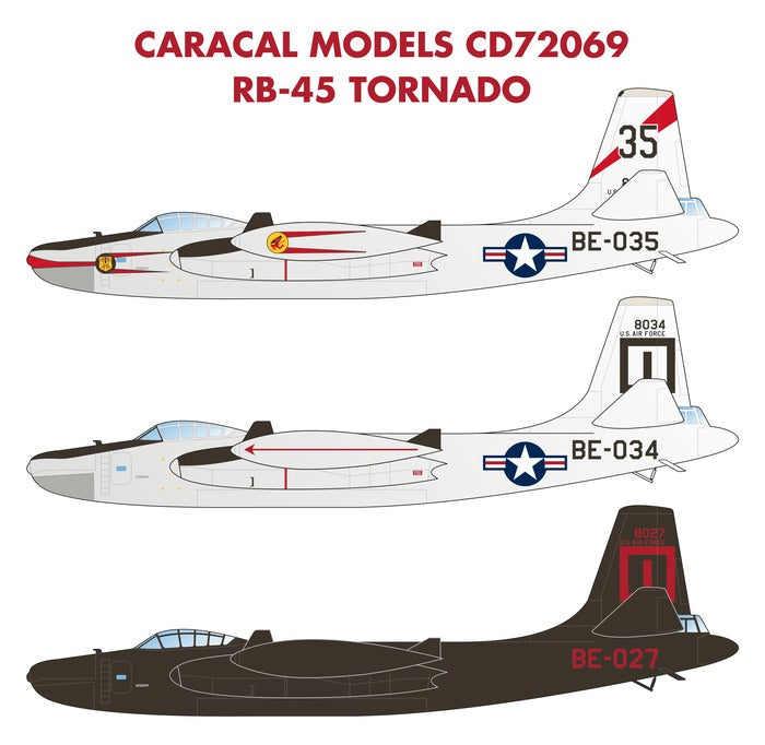 Caracal Models CD72069 1:72 North-American RB-45 Tornado