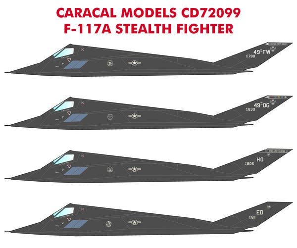 Caracal Models CD72099 1:72 Lockheed F-117A Stealth Fighter