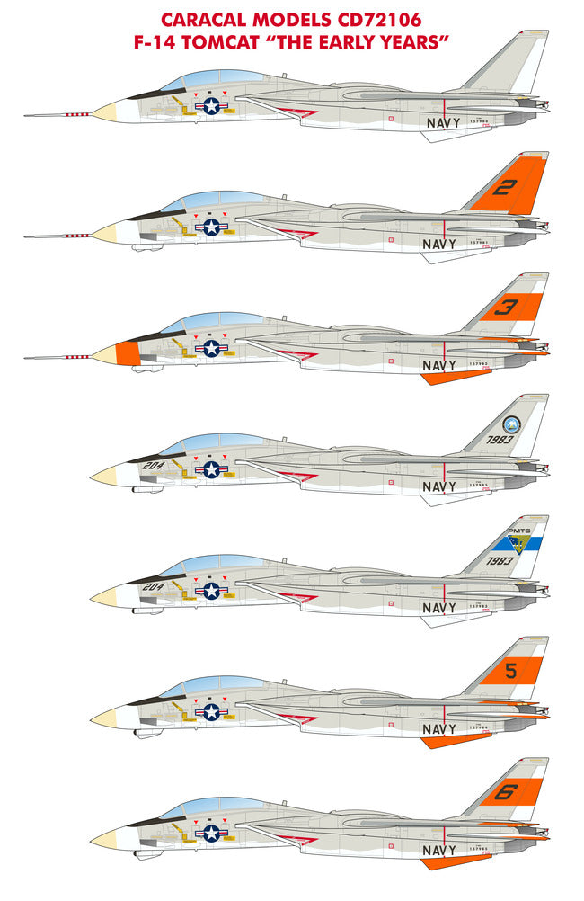 Caracal Models CD72106 1:72 Grumman F-14 Tomcat