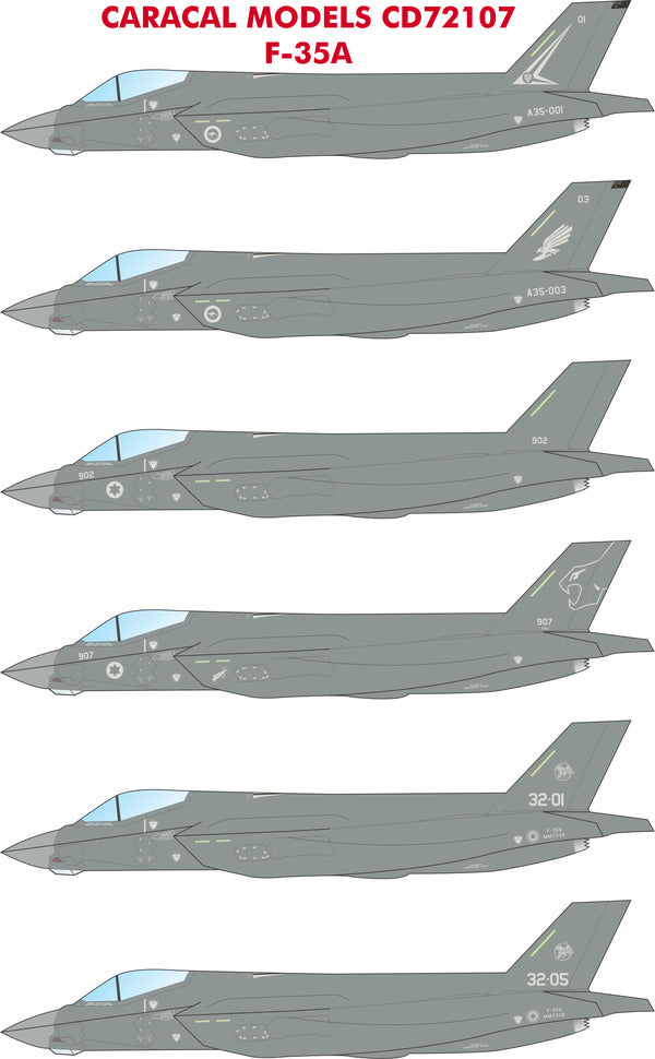 Caracal Models CD72107 1:72 Lockheed-Martin F-35A Joint Strike Fighter