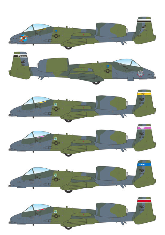 Caracal CD72112 1:72 USAF Fairchild A-10A Cold War Hogs Decals