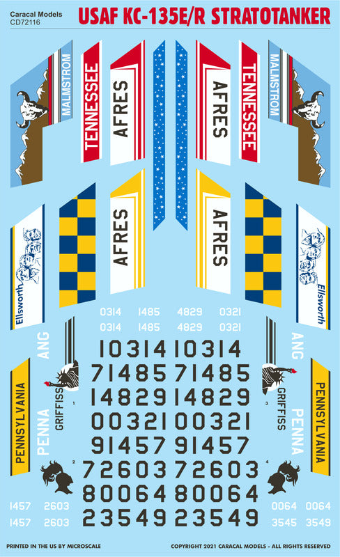 Caracal Models CD72116 1:72 Boeing KC-135E/R Stratotanker