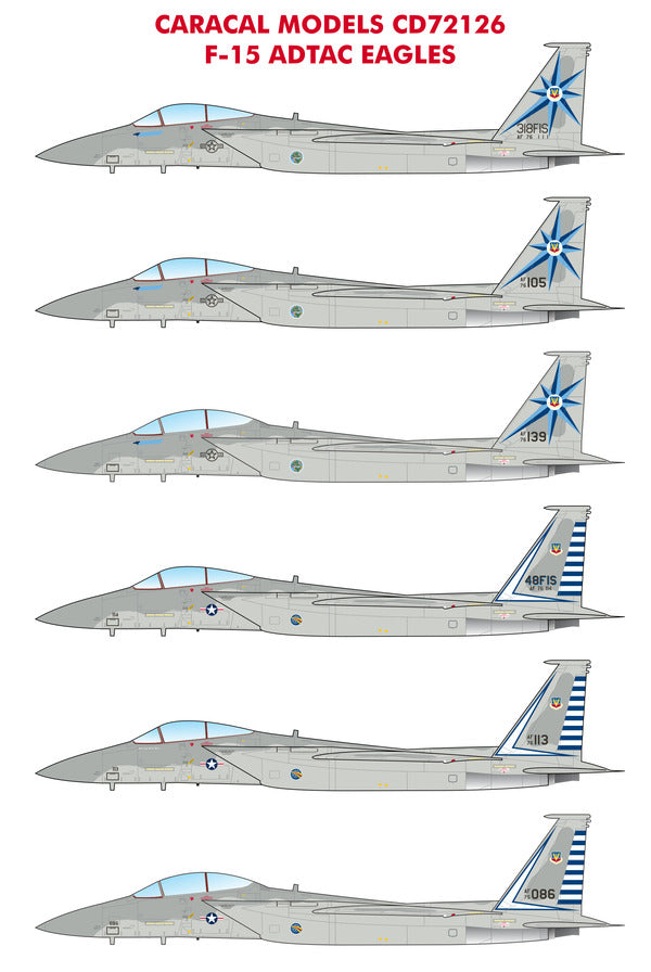 Caracal Models CD72126 1:72 F-15 "ADTAC Eagles" The F-15 Eagles of ADTAC