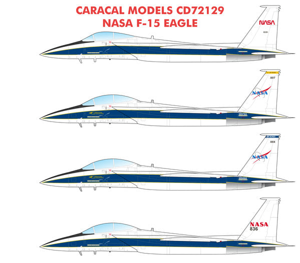 Caracal Models CD72129 1:72 NASA McDonnell F-15 Eagle