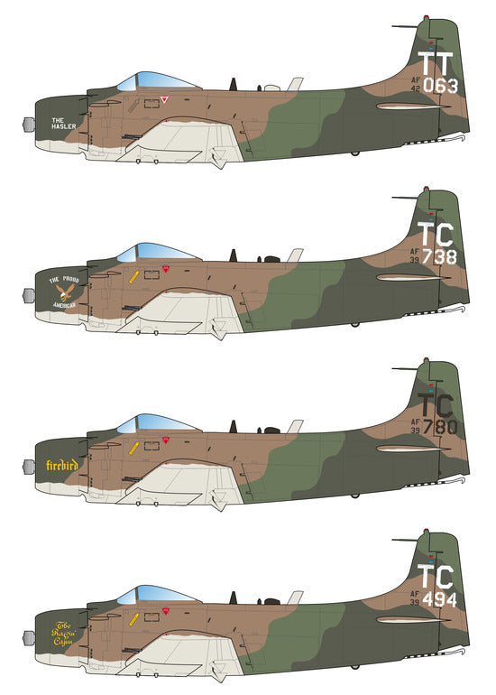 Caracal Models CD72130 1:72 USAF Douglas A-1 Skyraider in Vietnam