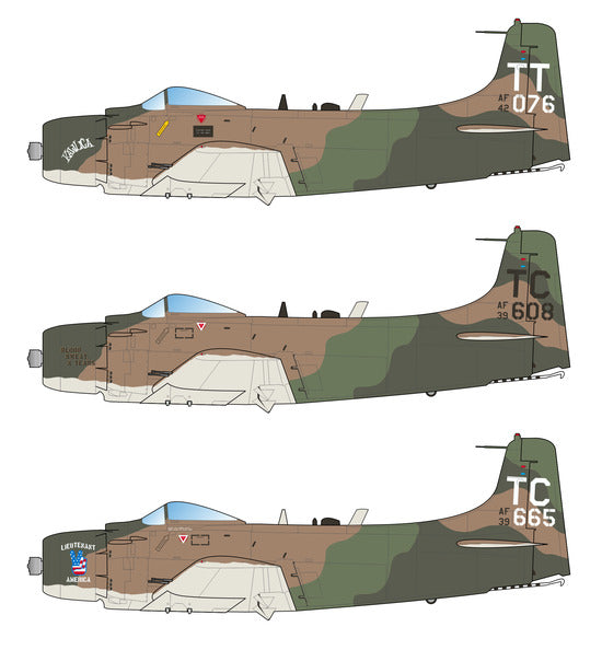 Caracal Models CD72130 1:72 USAF Douglas A-1 Skyraider in Vietnam