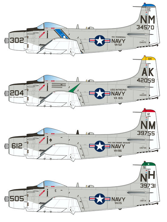 Caracal CD72131 1:72 US Navy Douglas A-1 Skyraider Spad Decals