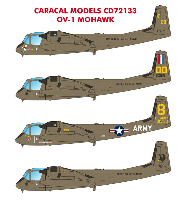 Caracal Models CD72133 1:72 Grumman OV-1 Mohawk