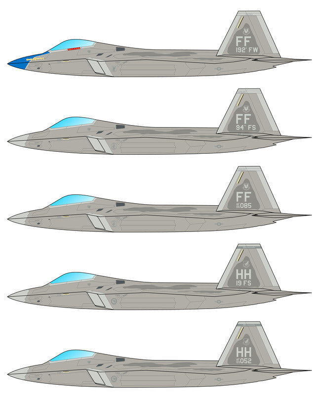 Caracal Models CD72138 1:72 Lockheed-Martin F-22A Raptor