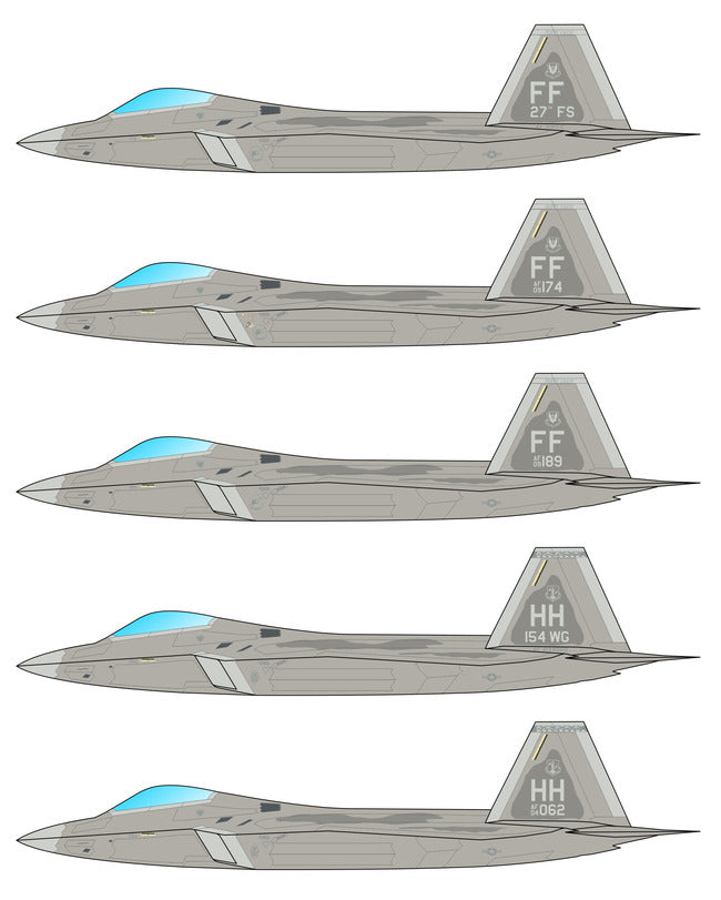 Caracal Models CD72139 1:72 Lockheed-Martin F-22 Raptor