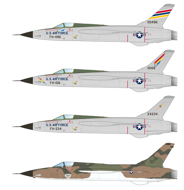 Caracal CD72144 1:72 USAF Republic F-105B/D Thunderchief Decals