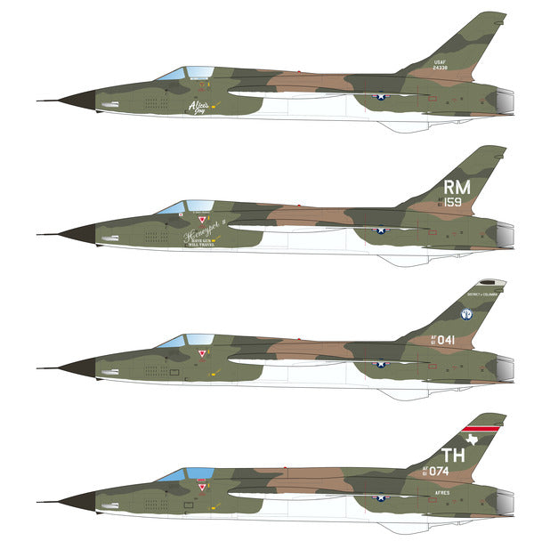 Caracal CD72144 1:72 USAF Republic F-105B/D Thunderchief Decals