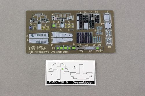 Dream Model CDM72010 1:72 Cockpit PE for McDonnell F-15E Strike Eagle