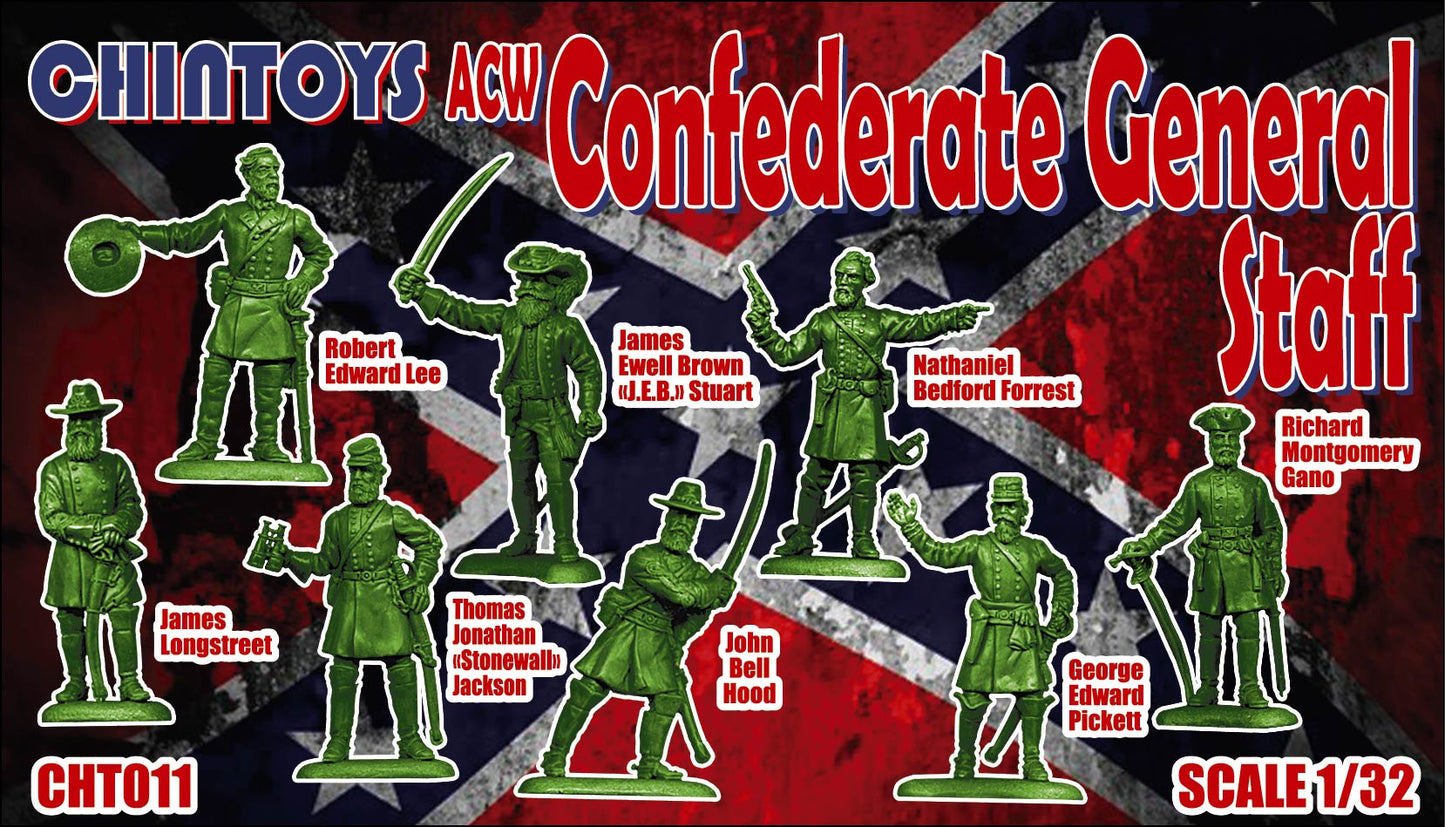 Chintoys CHT011 1:32 ACW/American Civil War Confederate General Staff