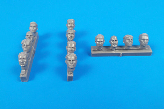 CMK/Czech Master Kits CMF32319 1:32 Universal Pilot Heads-with no head gear
