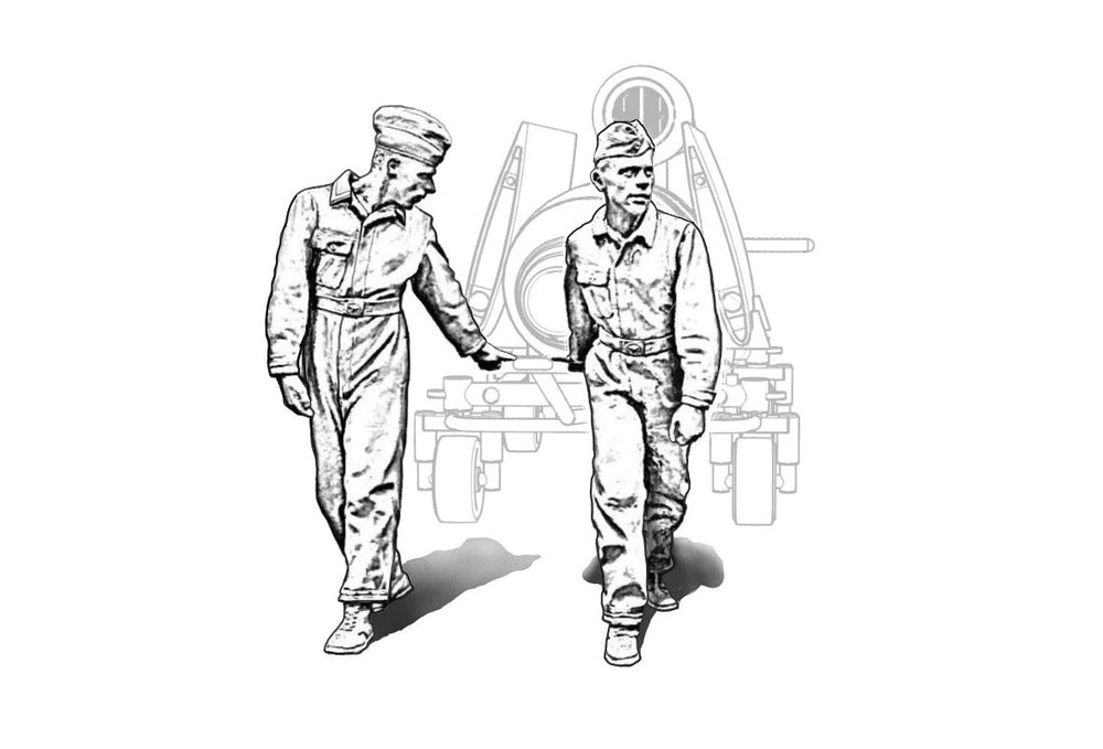 CMK CMF32356 1:32 Luftwaffe Ground Crew Pulling Fi-103/V-1