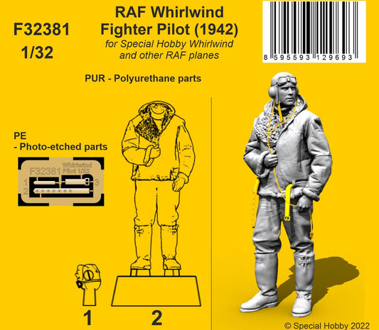 CMK/Czech Master Kits CMF32381 1:32 RAF Westland Whirlwind Fighter Pilot