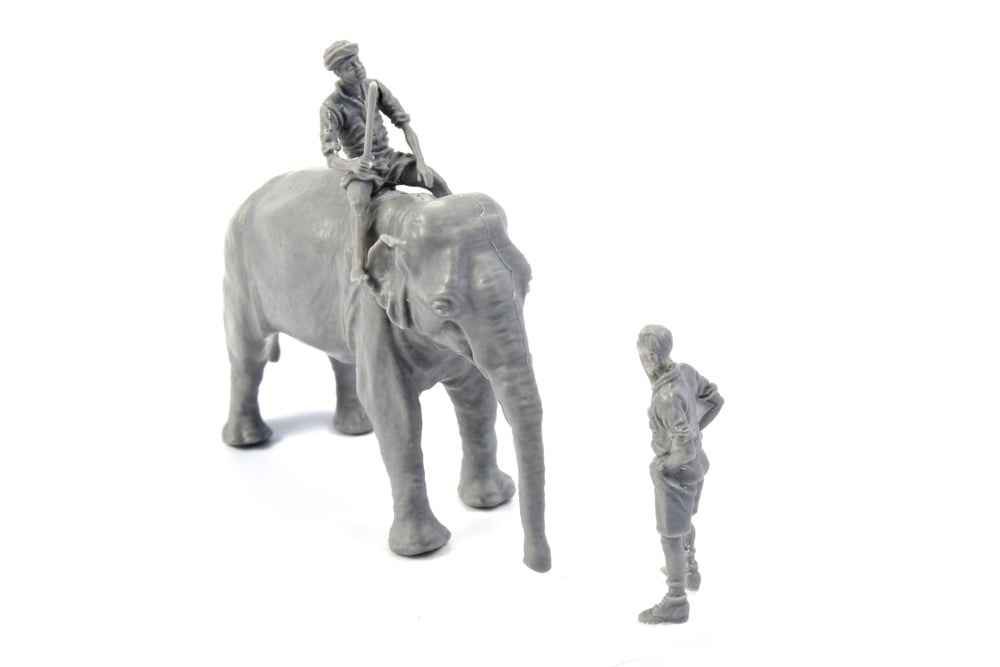 CMK CMF48345 1:48 WWII RAF Mechanic with Indian Elephant & Mahout