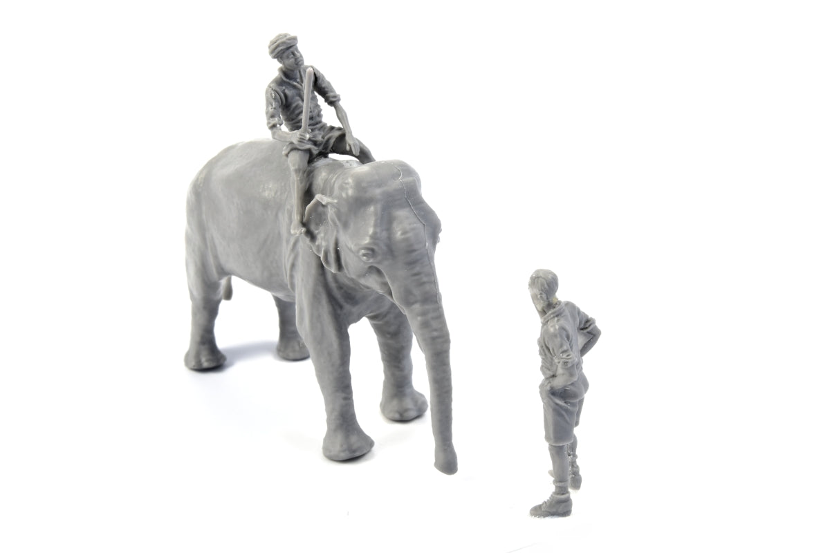 CMK CMF48345 1:48 WWII RAF Mechanic with Indian Elephant & Mahout