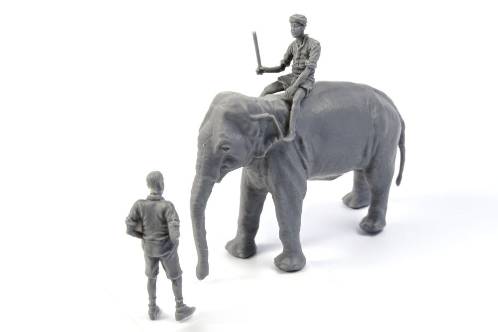 CMK CMF48345 1:48 WWII RAF Mechanic with Indian Elephant & Mahout