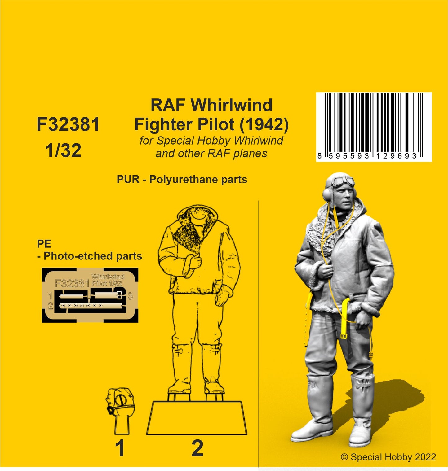 CMK/Czech Master Kits CMF48383 1:48 RAF WWII Fighter Pilot