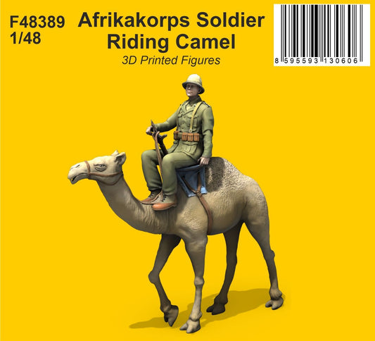 CMK CMF48389 1:48 Afrika Korps Soldier Riding Camel Figure