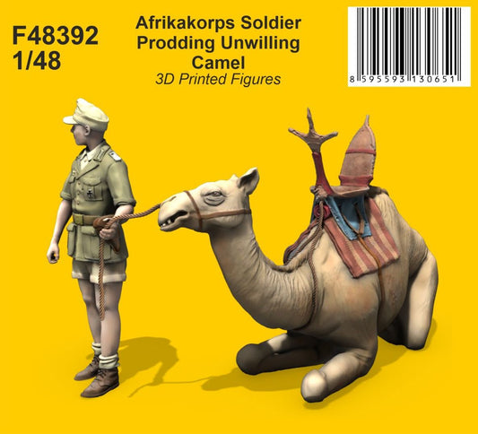 CMK CMF48392 1:48 Afrika Korps Soldier & Unwilling Camel