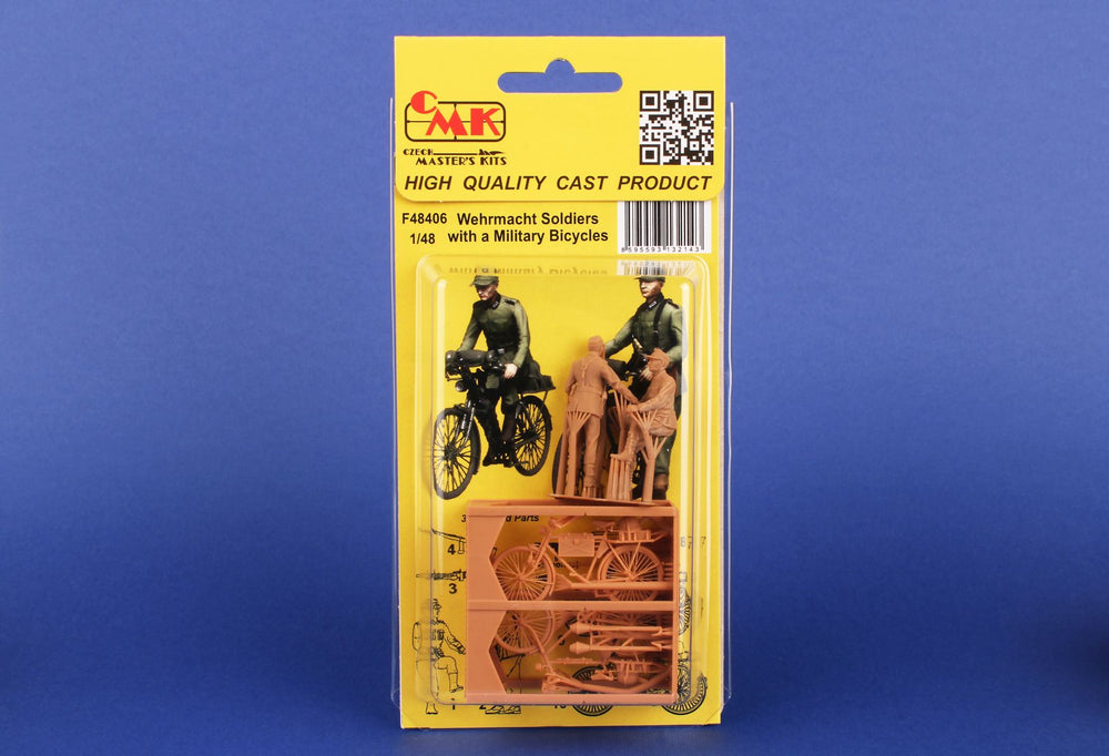 CMK/Czech Master Kits CMF48406 1:48 Wehrmacht Soldiers with Military Bicycles