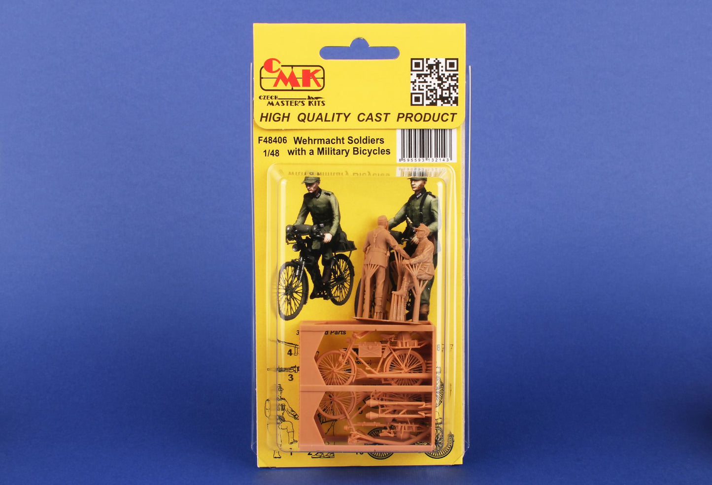 CMK/Czech Master Kits CMF48406 1:48 Wehrmacht Soldiers with Military Bicycles