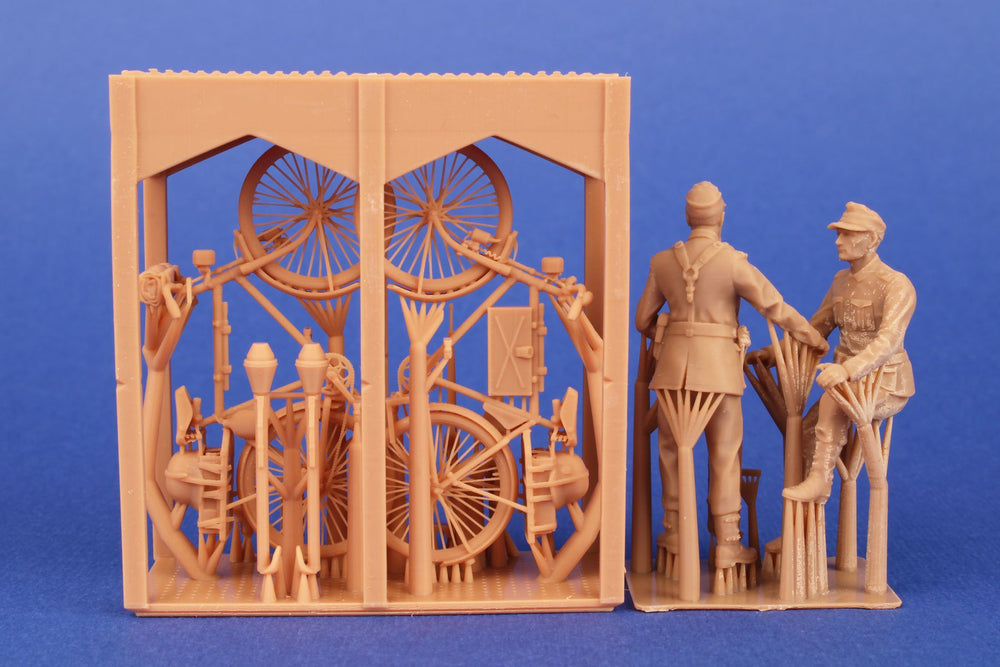 CMK/Czech Master Kits CMF48406 1:48 Wehrmacht Soldiers with Military Bicycles