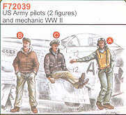 CMK/Czech Master Kits CMF72039 1:72 2 US Army Pilots WWII + Mechanic