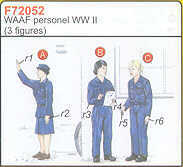 CMK/Czech Master Kits CMF72052 1:72 3 WAAF Personnel WWII